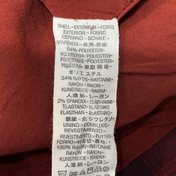 FREE PEOPLE Tessa Red Plaid Faux Wrap Mini Skirt Size 0 - Picture 11 of 14